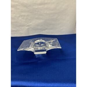 Nambe Planar Crystal Votive Candle Holder Karim Rashid Designer Modern Geometric